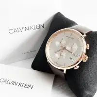 在飛比找蝦皮購物優惠-美國百分百【全新真品】Calvin Klein 手錶腕錶 皮