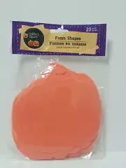 Crafters Square Pumpkin Foam Shapes Halloween Harvest 20 ct
