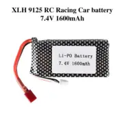 7.4V 1600mAh Lipo Battery 1:10 Scale RC Cars Quadcopter for XLH 9125 Buggy Car