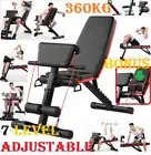 Adjustable Dumbbell Weight Abdominal Bench Sit-up Fitness Flat Gym Exercise