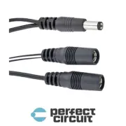 Voodoo Lab PPAV 2.1mm Straight Barrel to Two Female 4" CABLE - NEW - PCA