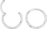 365 SLEEPERS 316L Surgical Steel 16G 8mm 10mm Twist Hinged Hoop Segment Nose Ring Helix Tragus Septum Unisex Earring Body Piercing Jewelry