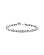 Silver 0.98 ct. tw. Lab Grown Diamond Bracelet