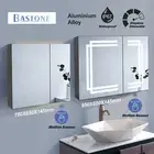 Bathroom Dimmable LED Mirror Cabinet Wall Storage Vanity Sensor Switch Touchless