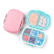 2Pcs Travel Pill Organizer Moisture Proof Pill Box Pocket Purse Daily Pill Case
