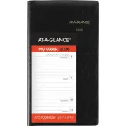 At-A-Glance 2026 Designer Weekly Pocket Planner Blk 3-1/4"x5-3/4" Office School
