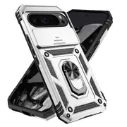 Case for Google Pixel 9 Pro XL with Slide Camera Cover, Military Grade Drop Tested, 360 Rotated Metal Ring Kickstand Case