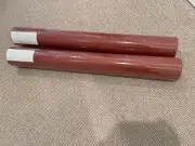 Schumacher Red Burlap Weave Wallpaper 5000865 - 2 Rolls unopened