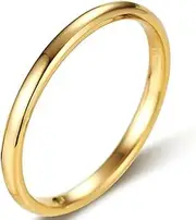 [Jude Jewelers] 2MM Tungsten Carbide Stackable Ring Plain Wedding Band