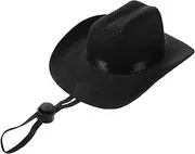 GALPADA Costume Puppy Hat Western Sombrero for Dogs and Cats for Parties Cosplay and Photography Cute Pet Accessory