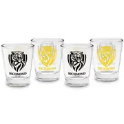 AFL Shot Glass Set of 4 - Richmond Tigers - 50ml