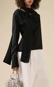 [Givenchy] Bow Draped Top