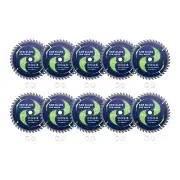 10pcs Circular Saw Blade - [6-1/2" x 40 Teeth x 5/8 Arbor] with Washer Adapters