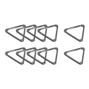 Metal Triangle Ring Buckles (42x38x3mm) 10pcs, Webbing Bag Clasps