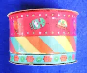 Set of 3 Rolls Babyville Boutique Ribbon 2yd Each Robot Theme Offray Prym NIP