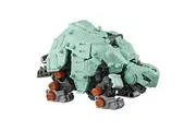 ZOIDS Hasbro Mega Battlers Tanks - Turtle-Type Buildable Beast Figure with Motorized Motion - Toys for Kids Ages 8 and Up, 53 Pieces E5544