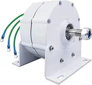 HENGJINGTR 10000W 12V 24V 48V Gearless Permanent Magnet Generator Turbine Low Speed 3 Phase Ac Alternators for Wind Turbine Water Wind Turbine (with Base)