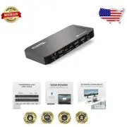 Compact Thunderbolt Docking Station: 10 Ports & 100W Charging for Mac & Windows