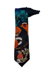 Looney Tunes Space Jam Taz Tasmanian Devil Monstars Boys Vintage Necktie