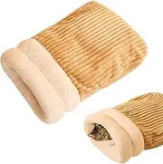 Cat Sleeping Bag for Indoor Cats Winter Cat Sleeping Bag Soft Plush Cat Cave Bag for Cats Small Dogs Comfortable Pet Snuggle Sack 360° Wrap-Around
