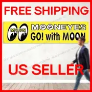 Mooneyes Banner 2x8 FT Flag Room Large Garage Decora Drag Race Classic