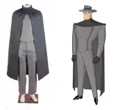 NEW！ Gray Ghost Cosplay Costume Adult Cartoon Gray Ghost Cosplay Costume