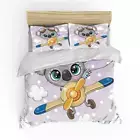 Sloth Koala Quilt Duvet Cover Set Bed Linen King Bedspread Children Single