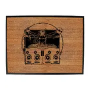Leonardo Dj Music - Funny Novelty Doormat Man Cave Floor mat