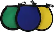 INOOMP 3pcs Portable Golf Ball Cleaning Bag with Hook: Keep Your Clean Anywhere - Hanging Pouches for Outdoor Golfing