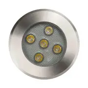 Havit Lighting Split 5W LED Round In-GRound UpLighter - 316 Stainless Steel - 3000K Warm White