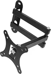 HOMSFOU Tv Wall Brackets Full-Range Tilt Adjustment 10-27 Inch Monitor Holder Safe 2.0mm Material