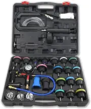 28-Piece Universal Cooling System Test and Fill Kit - Radiator Pressure...