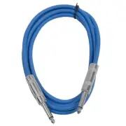 Speakers Guitar Cables, TS ¼” Guitar Cables, Blue, 6 Feet