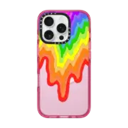 iPhone 16 Pro Impact Case MagSafe Compatible Rainbow Drip
