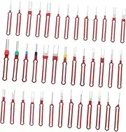 PAMINGONO 39pcs Terminal Removal Tool Kit Durable Push Pin Extractor for Automotive Electrical Systems Ergonomic Handle for Easy Operation and Enhanced Efficiency