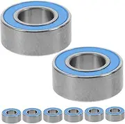 Vaguelly Enhance Your Crawler Car 8pcs Precision Motor Micro Bearings Car Bearing Kit Wheel Hub Axle