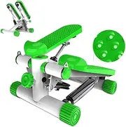 Multifunction Fitness Mini Swing Stepper, Up-Down Stepper with LCD Display and Arm Cords, Cycling Exercise Bike Portable