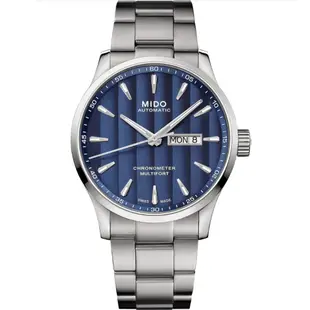 MIDO 美度 官方授權 Multifort 先鋒80小時天文台矽游絲機械錶 送禮推薦-42mm M0384311104100