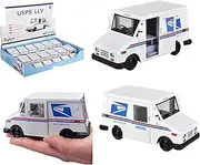 Diecast Pull Back US Postal Service Mail Delivery Truck (5") Metal United States Post Office Truck with Pullback Motion. US Postal Service LLV 1:36 Scale (2 Pack)