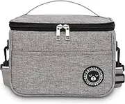 Insulated Lunch Bag for Men/Women, Thickened Insulated Lunch Box, Lunch Tote Bag, Portable Lunchbox, Lunch Bag for Office Work Picnic Beach (Grey - Upgrade)