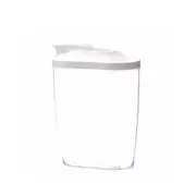 2Pcs Plastic Cereal Dispenser Storage Box Grain Container Scaled Cup Cover Kitchen Food Bean Cases 45
