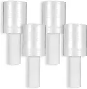 4 Pcs Stretch Wrap Film with Handle, Heavy Duty Stretch Film, Shrink Wrap Roll Plastic Stretch Wrap Film 4 Inch 492 Feet 80 Guage Thick Industrial Mini Clear Pallet Wrap Self Adhering for Moving Packa
