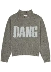 Erl Dangerous Intarsia Wool-blend Jumper - Grey - XL XL