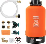 VEVOR RV Water Softener, 16,000 Grain Portable Water Softener, with 3/4" Brass Fittings and 42" Hose, Soften Hard Water Filter System for RVs, Trailers, Boats, Mobile Car Washing, Pressure Washing