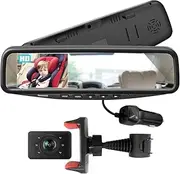 VECELSUS VT1B Baby Car Mirror Monitor, 1080P HD Night Vision Camera With 4.3" Clip-on Monitor, Easy Installation Must-Have Back Seat Camera for Travel Safety