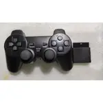 PS2無線震動手把，2.4 G黑色副廠手把