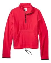 Victoria's Secret Pink Polar Fleece Half Zip Color Red Size XSmall NWT