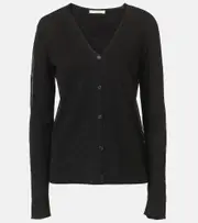 [The Row] The Row Jheel linen and cotton-blend cardigan AU 8 black