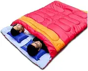 Practical Double Person Sleeping Bag Outdoor Camping Adult Sleeping Bag Lover Couple Travel Warm Weather Use Sleeping Bag