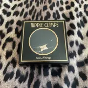 Bras N Things Black & Rose Gold Nipple Clamps